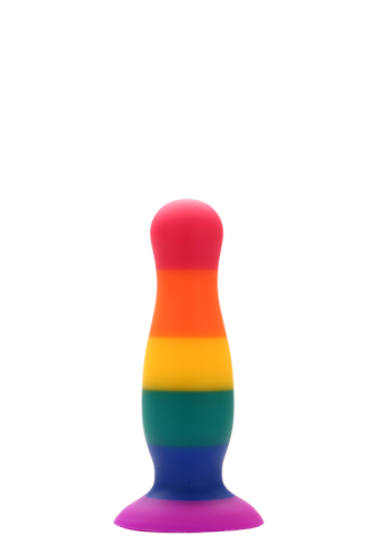 Райдужна анальна пробка COLOURFUL LOVE PLUG - 1
