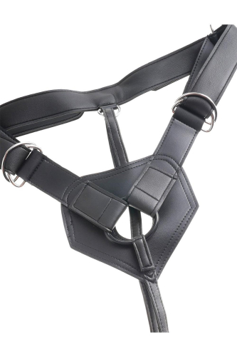 Ремінний страпон реалістичний з кільцевим кріпленням бежевий Pipedream King Cock Strap-On - 2