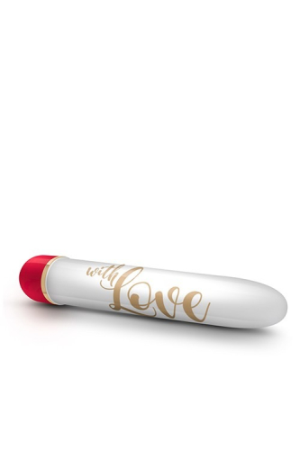 Вібратор Дамський пальчик для стимуляції клітора біло червоний Blush Love - 4