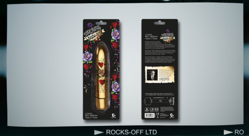 Вибропуля Rocks Off RO-160mm TATTOO Hearts and Roses - 2