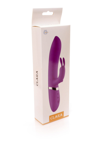 Вібратор Пульсатор із відростком для клітора фіолетового кольору Boss series Clara - 8