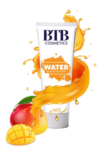 Лубрикант на водной основе с ароматом манго Mai BTB Flavored Mango 100 мл - 4