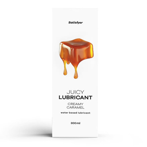 Лубрикант на водній основі з легким ароматом карамелі Satisfyer Juicy Lubricant 300 мл - 1