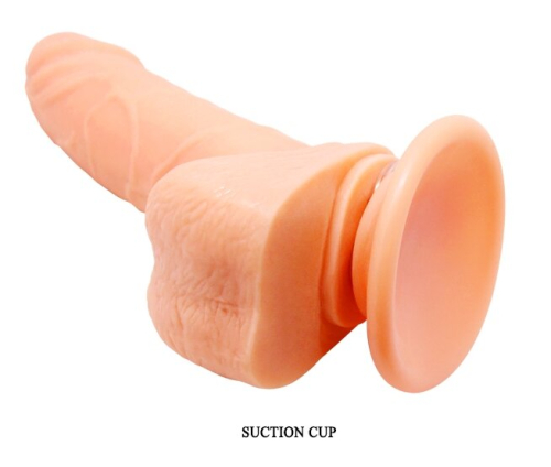 Вібратор на присоску з функцією ротації реалістик тілесний BARBARA Mark 5,9 &amp;quot; MULTI-SPEED VIBRATOR - 5