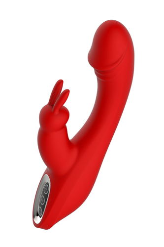 Вибромассажер кролик со стимуляцией клитора и точки G красный Dream toys REVOLUTION ARTEMIS - 3