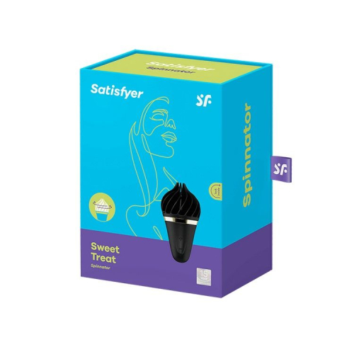 Вібатор для клітора у вигляді морозива Satisfyer Lay-On Sweet Temptation чорний - 2
