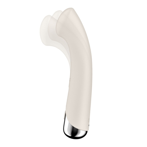 Вибратор вагинальный и для точки G с ротацией бежевого цвета Satisfyer Spinning G-Spot 1 - 2