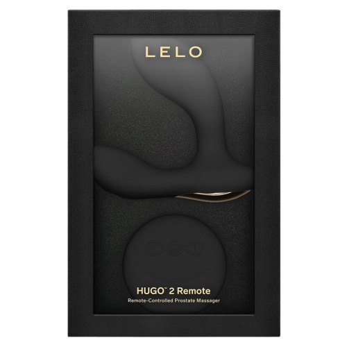 Вибромассажер простаты с пультом управления черного цвета LELO Hugo 2 Remote - 4