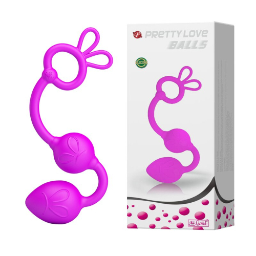 Анальные шарики фиолетовые Pretty Love BALLS - 1
