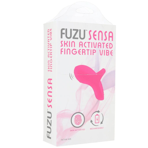 Вібратор на палець для стимуляції клітора рожевого кольору FUZU Sensa Skin Activated Fingertip Vibe - 6