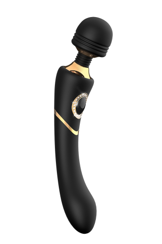 Вибромассажер - Микрофон Ванд черный для интимных мест Dream Toys PRESTIGE MONICA LUXXE - 3