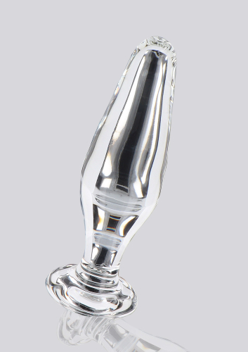 Пробка анальна зі скла прозора ToyJoy Glass Worxx Star Sparkler - 3