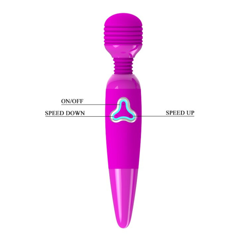 Вібромасажер для клітора силіконовий Pretty Love Body Wand BW-055010 - 6