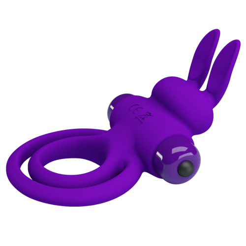 Ерекційне кільце на член із подвійним кільцем фіолетове Lybaile PRETTY LOVE Penis Ring - 5