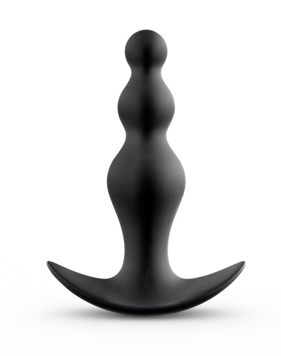 Анальная цепочка черная силиконовая Dorcel TRAINING BEADS размер M - 2