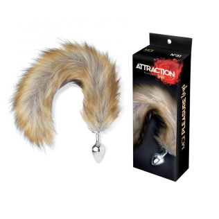 Анальная пробка металлическая с лисьим хвостиком MAI Attraction Toys