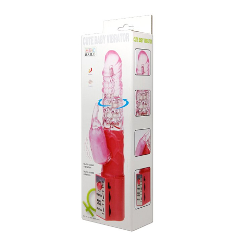Вібратор з тимулятором клітора і обертовою головкою Lybaile CUTE BABY VIBRATOR - 8