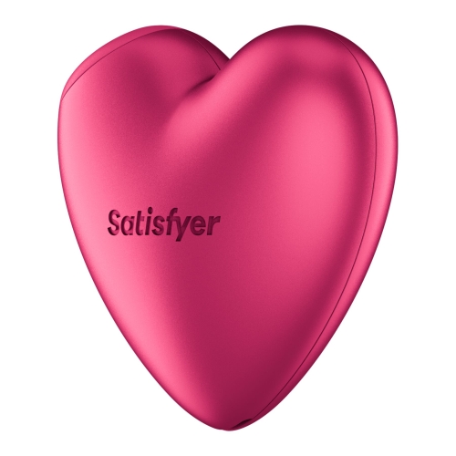 Вакуумный стимулятор-сердечко с вибрацией красный Satisfyer Cutie Heart Battery Series - 2