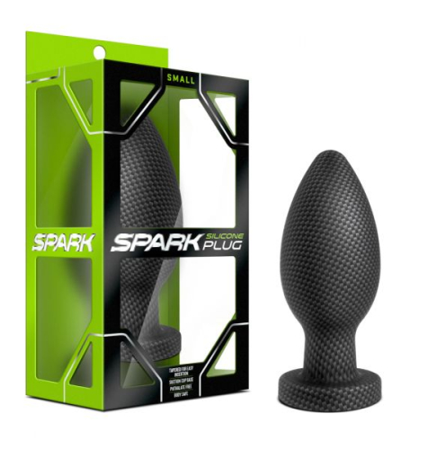 Анальна пробка з вуглецевого волокна SPARK SILICONE PLUG SMALL CARBON FIBER - 1