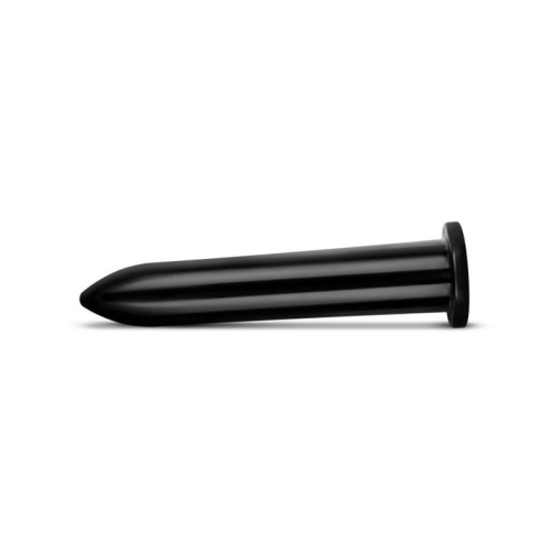 Огромный фаллоимитатор гелевый черный All Black AB06 - 2
