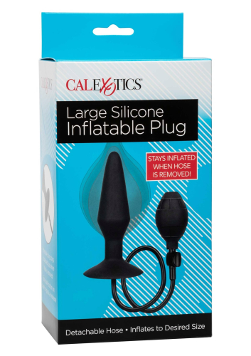 Большая анальная пробка с накачкой L CalExotics Silicone Inflatable Plug - 6