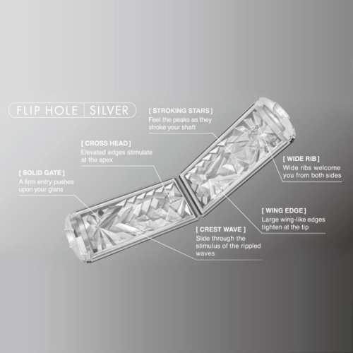 Мастурбатор Tenga Flip Hole Silver Тенга - 3