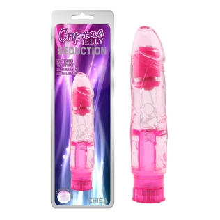 Вібратор гелевий рожевий Chisa Seduction Crustal Jelly 
