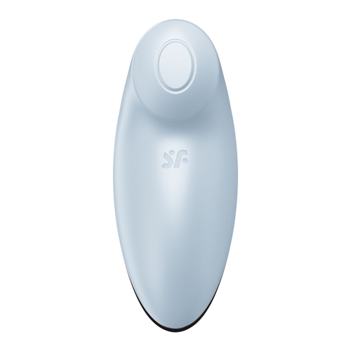 Вібратор Пульсатор для стимуляції клітора блакитного кольору Satisfyer Tap &amp;amp; Climax 2 - 3