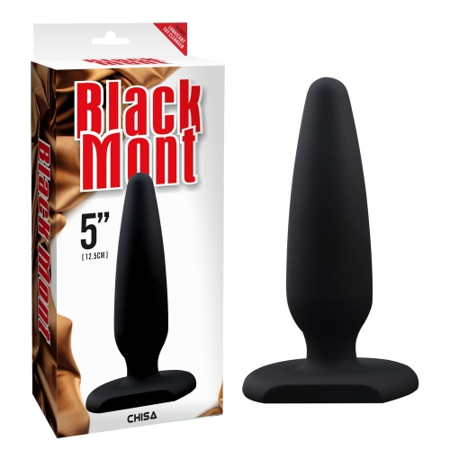 Силиконовый анальный плаг черный CHISA Black Mont - 1