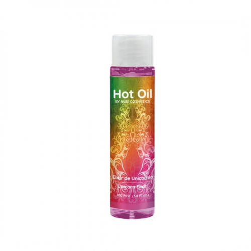 Розігріваюча їстівна масажна олія зі смаком еліксиру єдинорога Nuei HOT OIL Unicorn Elixir 100 мл - 2