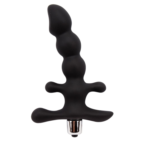 Силіконовий Анальний стимулятор простати з вібрацією чорний Chica Black Mont-Perfect Grip - 2