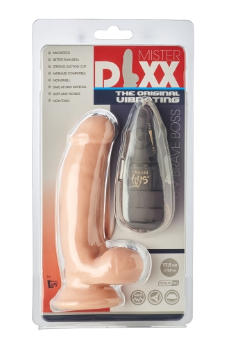 Вібратор реалістік на присосці тілесного кольору з пультом ДК Dream Toys MR DIXX BRAVE BOSS - 2