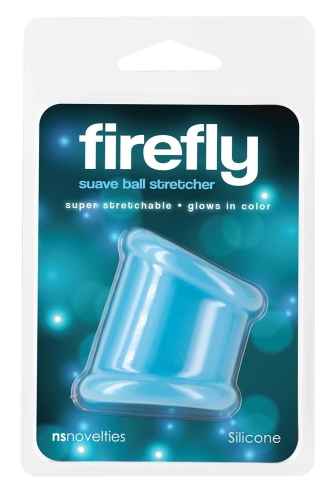 Насадка на член светящяяся в темноте голубая NS Novelties Firefly - 5