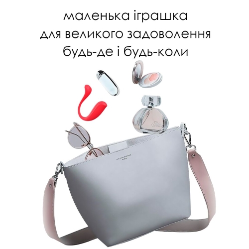 Віброяйце з ребристою поверхнею з керуванням зі смартфона червоного кольору Svakom Phoenix Neo 2 - 7
