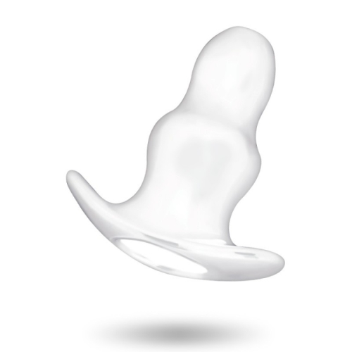 Анальная пробка с отверстием прозрачная Addicted Toys Anal Dilator Transparent 110 мм - 3