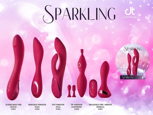 Вибратор гибкий для точки G красного цвета Dream Toys SPARKLING ELIZA - 3