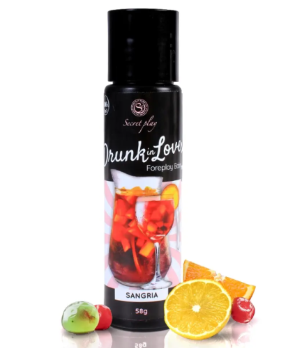 Оральний лубрикант на водній основі зі смаком Сангрія Secret Play Drunk in Love Sangria Balm 60 мл - 1