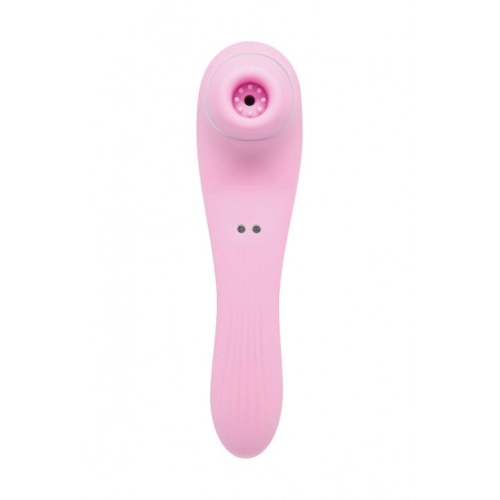 Вибратор с клиторальной вакуумной стимуляцией розового цвета Wooomy Smoooch Black Clitoral Suction &amp;amp; Vibration - 2