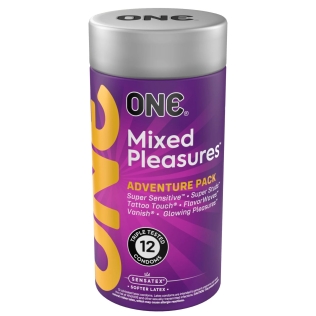 Презервативи 6 видів ONE Mixed Pleasures 12 штук