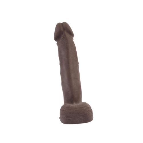 Фаллоимитатор реалистичный на присоске коричневого цвета Chisa Dick Boy - 3