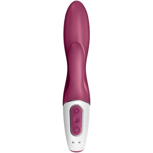 Вибратор кролик для стимуляции точки G и отростком для клитора бордовый Satisfyer Heated Affair - 3