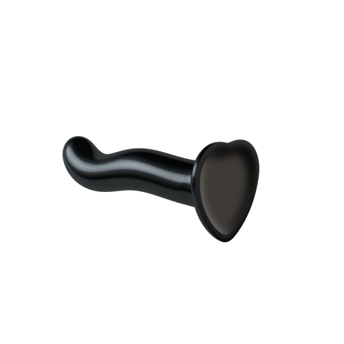 Насадка для страпона силиконовая черного цвета Strap On Me P&amp;amp;G-Spot Dildo размер XL - 3