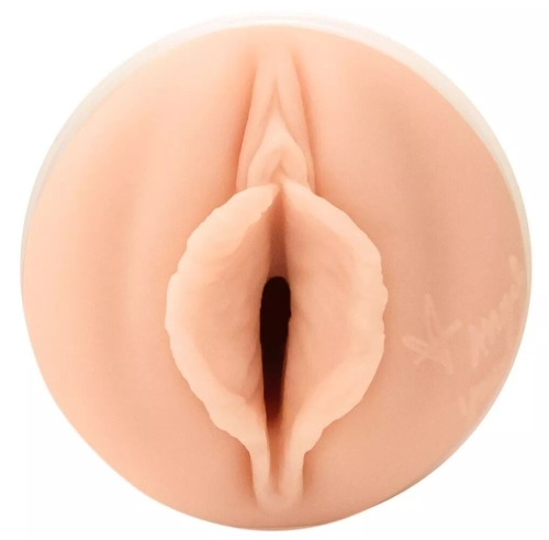 Мастурбатор в колбе со слепка вагины порноактрисы Angel Youngs телесного цвета Fleshlight Sweetness - 4