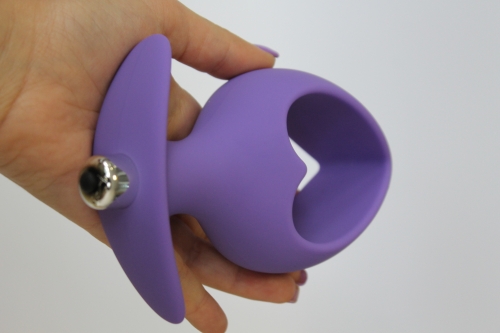 Втулка анальна з вібрацією Sweet Toys L 140 мм d 79 мм, Колір Фіолетовий - 2