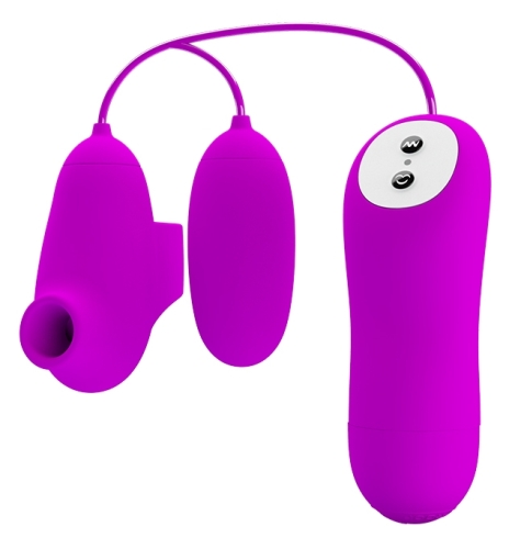 Вакуумный стимулятор с виброяйцом PRETTY LOVE - SUCTION &amp;amp; VIBRO-BULLETS, BI-014925 - 5