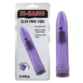 Кліторальний стимулятор фіолетового кольору Chisa Slim Mini Vibe