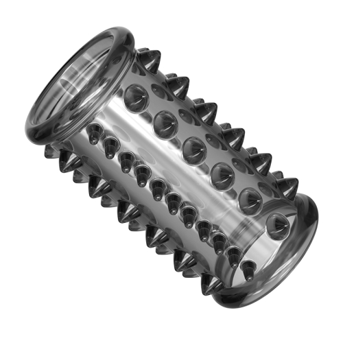 Набір із 6 стимулюючих насадок на пеніс чорного кольору Meleon - Ejaculation Control Rings - 12
