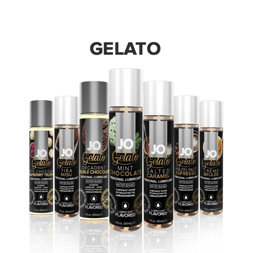 Лубрикант їстівний на водній основі смак м'ятний шоколад System JO GELATO 30 мл - 5