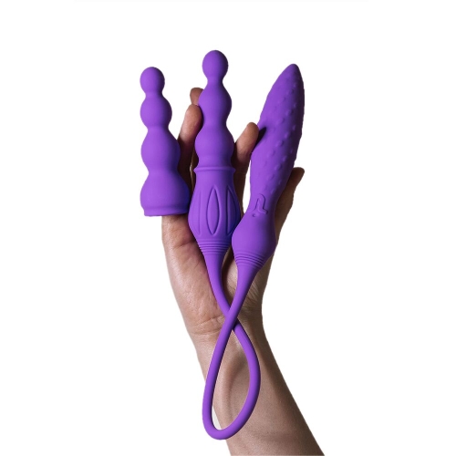 Двойной вибратор Adrien Lastic AD-2X с пультом LRS - 5