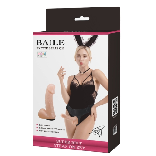 Трусики-страпон с мошонкой женский Ultra passionate Harness BW-022009 - 7